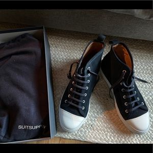 Suitsupply Navy Suede Sneakers